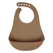 Śliniaki i fartuszki - Śliniak silikonowy LOVI Granola z kieszonką i zapięciem - miniaturka - grafika 1