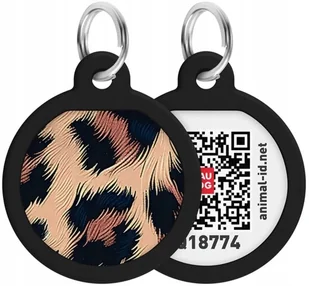 WAU DOG SMART ID ADRESÓWKA KOŁO śr. 25mm LAMPART - Odblaski i adresówki - miniaturka - grafika 1