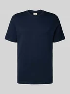 Koszulki męskie - T-shirt z wyhaftowanym logo model ‘SUPIMA’ - miniaturka - grafika 1