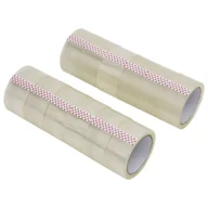 Taśmy klejące - vidaXL Taśma pakowa, 12 rolek, przezroczysta, 48 mm x 66 m - miniaturka - grafika 1