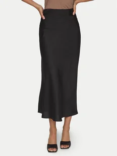 Vila Spódnica midi Elliette 14084182 Czarny Regular Fit - Spódnice - miniaturka - grafika 1