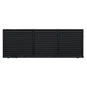 Ogrodzenia - Polbram Brama przesuwna bez przeciwwagi Kreta 4x1,5 m lewa czarna automat - miniaturka - grafika 1