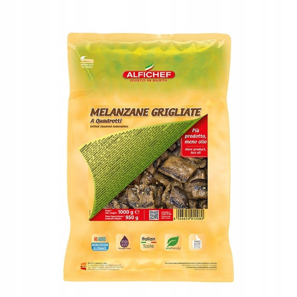 Bakłażan grillowany krojony w kawałki Alfi 1 kg