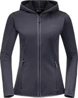 Bluzy damskie - Jack Wolfskin Bluza damska Baiselberg Hooded Fz W graphite r. XS 1710771_1388 - miniaturka - grafika 1