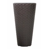 Donice - Prosperplast Doniczka z wkładem MATUBA SLIM DPMT400 antracytowa - miniaturka - grafika 1