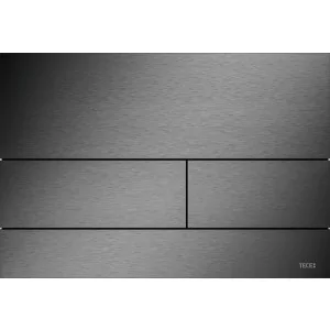 TECE 9240846 TECEsquare - Przycisk spłukujący z metalu do WC, czarny chrom szczotkowany "anti-fingerprint" - Przyciski spłukujące - miniaturka - grafika 1