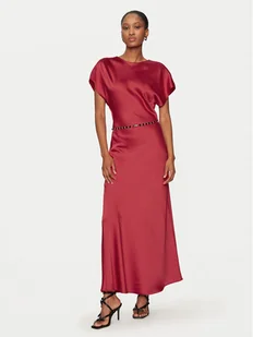 Imperial Sukienka koktajlowa ADQJIBA Czerwony Regular Fit - Sukienki - miniaturka - grafika 1