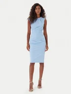 Sukienki - Rinascimento Sukienka koktajlowa CFC0125332003 Błękitny Slim Fit - miniaturka - grafika 1