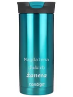 Kubki termiczne - Kubek termiczny z grawerem Contigo Huron 470ml - Biscay Bay - miniaturka - grafika 1