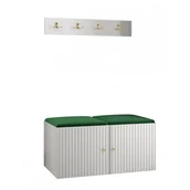 Meble do przedpokoju - Garderoba frezowana, meble do przedpokoju, panele tapicerowane PANAMA 6 - miniaturka - grafika 1