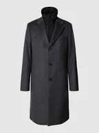 Płaszcze męskie - Płaszcz z mieszanki wełny z listwą guzikową model ‘OOWEN’ - miniaturka - grafika 1