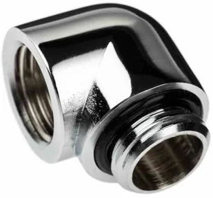 Alphacool Eiszapfen Adapter 90 stopni G1/4 cala męski na G1/4 cala żeński - chrom - Chłodzenie wodne - miniaturka - grafika 1