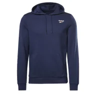 Bluzy sportowe męskie - Bluza dresowa męska REEBOK z kapturem bawełna - miniaturka - grafika 1