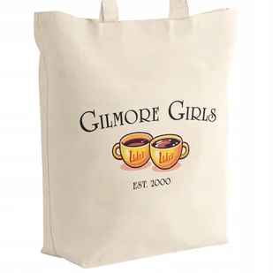 Torba bawełniana z dnem na zakupy Gilmore Girls Dla Fanów Serialu Prezent - Torby i wózki na zakupy - miniaturka - grafika 1