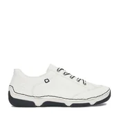 Półbuty damskie - Półbuty Rieker 55901-80 Biały - miniaturka - grafika 1