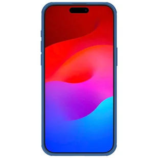 Wzmocnione etui do iPhone 15 Pro Max Nillkin Super Frosted Shield Pro - niebieskie - Etui i futerały do telefonów - miniaturka - grafika 2