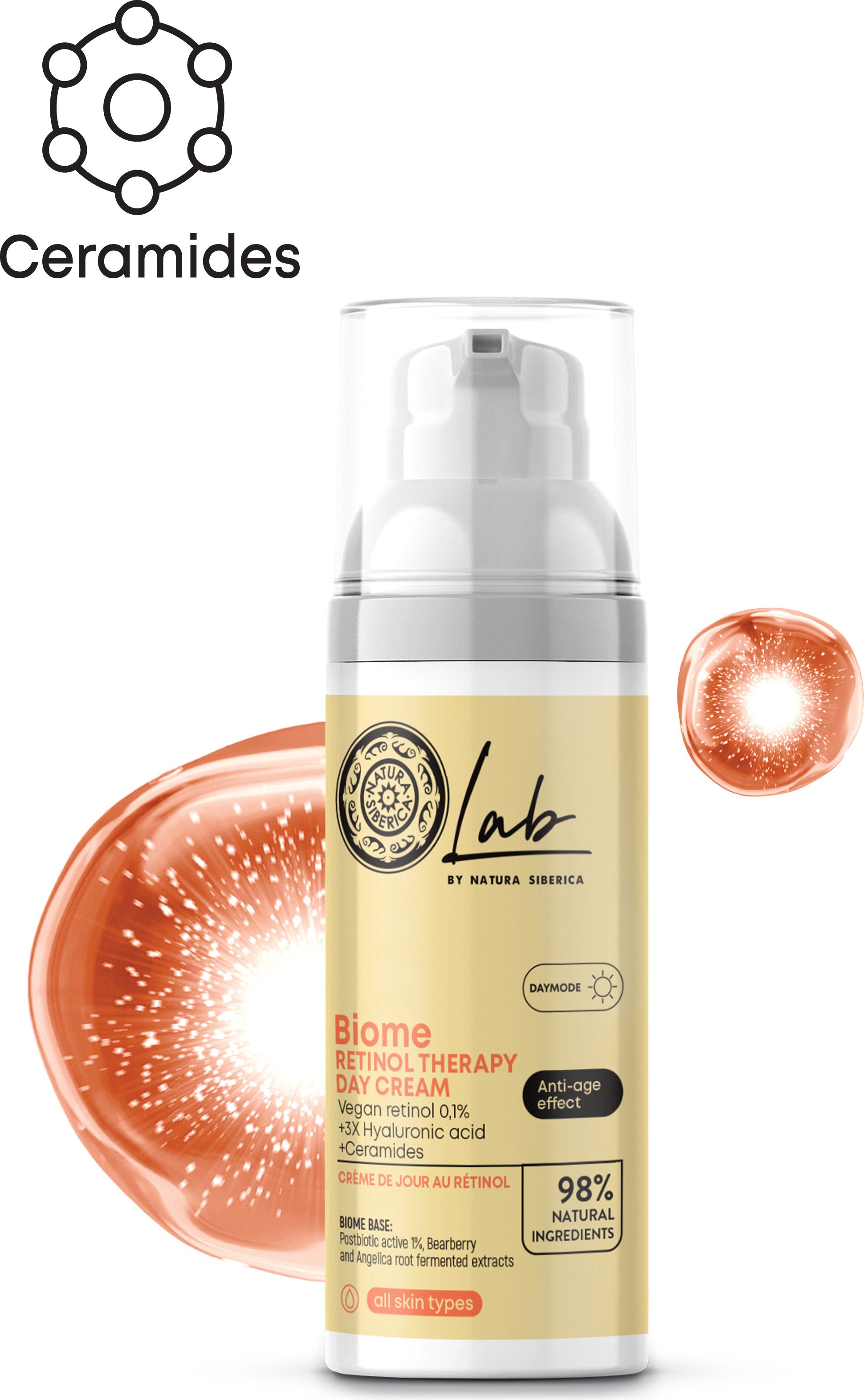 Natura Siberica Lab Biome Retinol Therapy Krem do twarzy na dzień 50ml