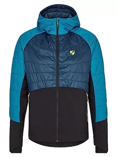 Ziener Męska kurtka hybrydowa/aktywna, oddychająca, wiatroszczelna, wełna, teal crystal.hale navy, 52 - Kurtki męskie - miniaturka - grafika 1