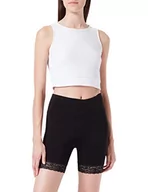Spodenki damskie - ONLY Damskie szorty Onllive Love Lace 2pack JRS Shorts, Pumice Stone/Pack: czarny, XS - miniaturka - grafika 1