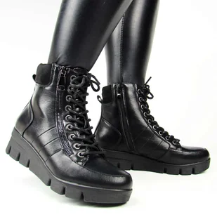 JEZZI RMR23109A-2 botki damskie ocieplane czarne - Botki damskie JEZZI RMR23109A-2 botki damskie ocieplane czarne - Botki damskie - miniaturka - grafika 1