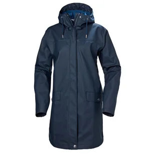 Helly Hansen Moss, płaszcz przeciwdeszczowy, damski, ciemnoniebieski - Płaszcze damskie - miniaturka - grafika 1