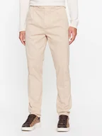 Spodnie męskie - Guess Spodnie materiałowe Noah M3BB27 WFPMA Beżowy Slim Fit - miniaturka - grafika 1