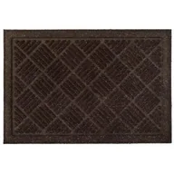 Wycieraczki - Wycieraczka z recyklingu Rambo 63 x 43 cm brązowa gumowa - miniaturka - grafika 1