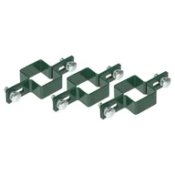 Akcesoria do ogrodzeń - Obejma przelotowa 40x60 mm 3szt. zielona 5905309201583 - miniaturka - grafika 1