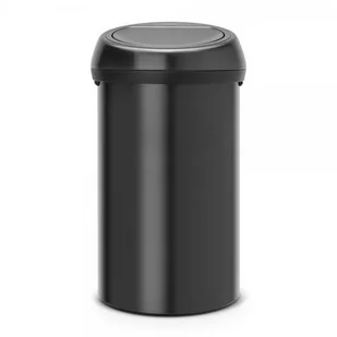 Brabantia Kosz na śmieci Touch Bin 60L Czarny pokrywa czarna 402562 - Kosze na śmieci - miniaturka - grafika 1