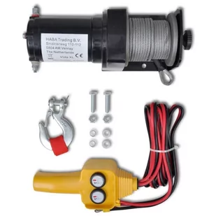 vidaXL Wciągarka elektryczna 12 V, z przewodowym sterowaniem - Podnośniki - miniaturka - grafika 1