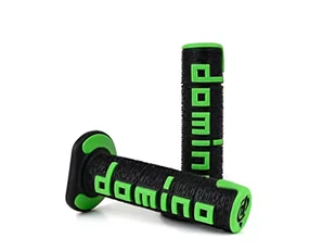 DOMINO Para uchwytów czarny/zielony off road - Części motocyklowe - miniaturka - grafika 1
