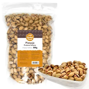 PISTACJE PRAŻONE SOLONE GLOBAL FOOD 0,5kg 500g - Orzechy i nasiona - miniaturka - grafika 1