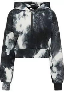 ocy Damska bluza z kapturem 82733740, czarno-niebieska biała, XL, czarny, niebieski, biały, XL - Bluzy damskie - miniaturka - grafika 1