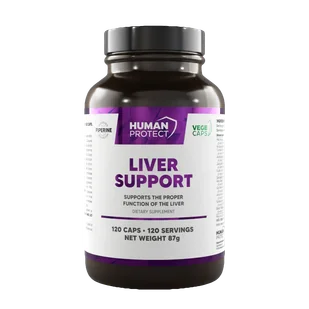 Human Protect Liver Support 120kaps. Wparcie Wątroby - Witaminy i minerały - miniaturka - grafika 1
