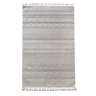 Dywany - Dywan z frędzlami Alicante pętelkowy beżowo-brązowy 120 x 160 cm - miniaturka - grafika 1