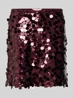 Spódnice - Spódnica mini z cekinowym obszyciem model ‘JADEL’ - miniaturka - grafika 1