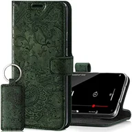 Etui i futerały do telefonów - SURAZO Etui na telefon komórkowy do Apple iPhone SE 2022 5G, iPhone 2020, iPhone 8, iPhone 7 – etui z prawdziwej skóry wysokiej jakości RFID [funkcja stojaka, przegródka na karty, wzór kwiatowy] etui - miniaturka - grafika 1