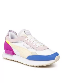 Buty dla dziewczynek - Damskie Sneakersy PUMA FUTURE RIDER CUT-OUT WNS PUMA WHITE-ANIS 38382601 – Biały - grafika 1