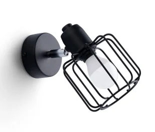 Czarny nowoczesny kinkiet druciany - A152 B2-B25 - Lampy ścienne Czarny nowoczesny kinkiet druciany - A152 B2-B25 - Lampy ścienne - miniaturka - grafika 1