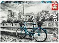 Puzzle - Educa Puzzle 500 elementów Rower w pobliżu Notre Dame - miniaturka - grafika 1