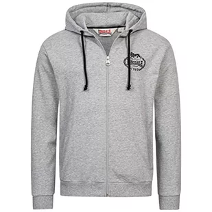 Lonsdale Męska bluza z kapturem Daventry, Marl Anthracite, L - Bluzy męskie - miniaturka - grafika 1