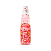 Napoje gazowane - Ramune Lemoniada Ramune Strawberry (truskawka) 200ml - miniaturka - grafika 1