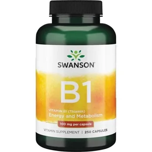 Vitamin B-1 100 mg/250 kaps. (Swanson) - Witaminy i minerały - miniaturka - grafika 1