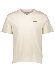 Pepe Jeans Koszulka w kolorze kremowym - Koszulki męskie - miniaturka - grafika 1