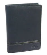 Portfele - Portfel Męski Skórzany EL FORREST Duży Pionowy Bez Zapięcia Dwa Skrzydełka 859 33 RFID GRANATOWY 13 x 10 x 2.5 [cm] - miniaturka - grafika 1