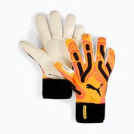 Piłka nożna - Rękawice bramkarskie PUMA Ultra Ultimate Hybrid sunset glow/sun stream/puma black WYSYŁKA W 24H 30 DNI NA ZWROT - miniaturka - grafika 1