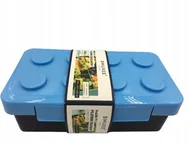 Pojemniki kuchenne - Smukee Pojemnik śniadaniowy KLOCEK niebieski - miniaturka - grafika 1