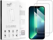 Szkła hartowane na telefon - 2 szt. | moVear 2.5D - Szkło hartowane do Apple iPhone 13 Pro / 13 (6.1") | Do Etui, fullGlue, 9H - miniaturka - grafika 1