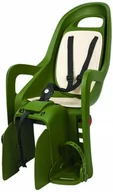 Foteliki rowerowe - Fotelik Rowerowy Tylny Regulowany Tył Polisport Groovy Rs+ (C.Zielony/Kremowy) - miniaturka - grafika 1