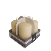 Świece - Świeca klasyczna pieńkowa 70/40 lakier ecru - miniaturka - grafika 1